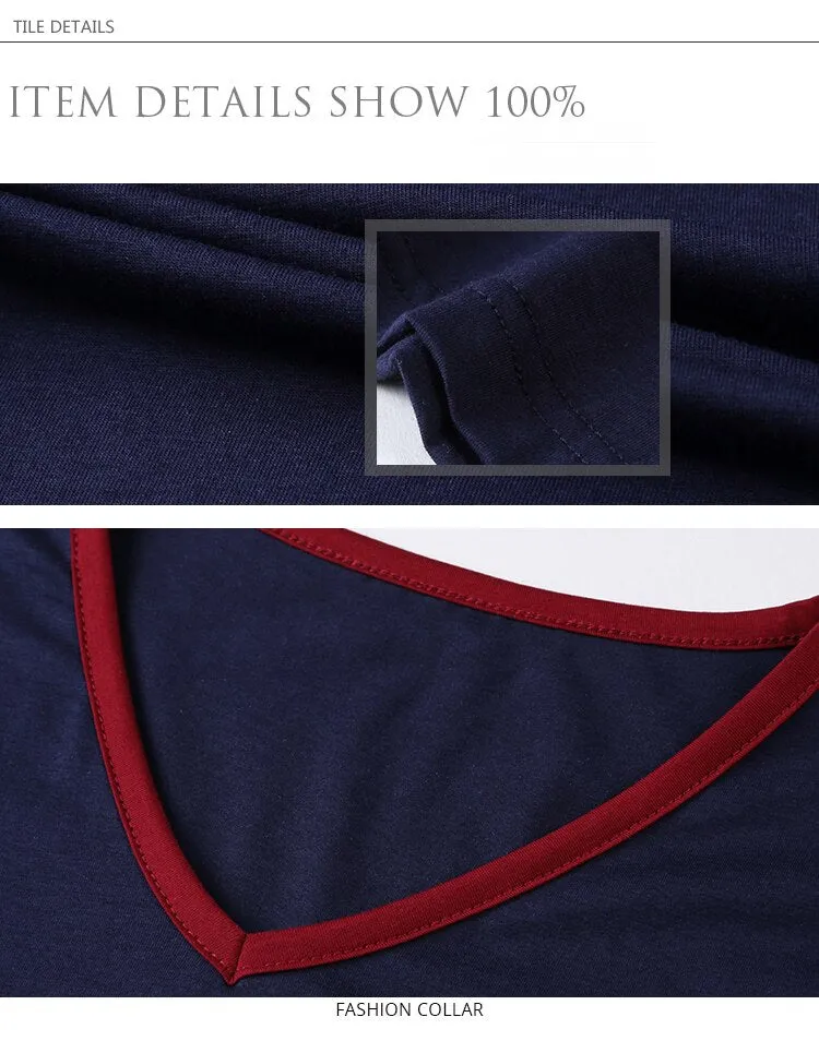2019 New Fashion Brand T Shirts Men Top Grade Trends Streetwear Tops Summer V Neck Striped  Short Sleeve Tshirts Men Clothing
