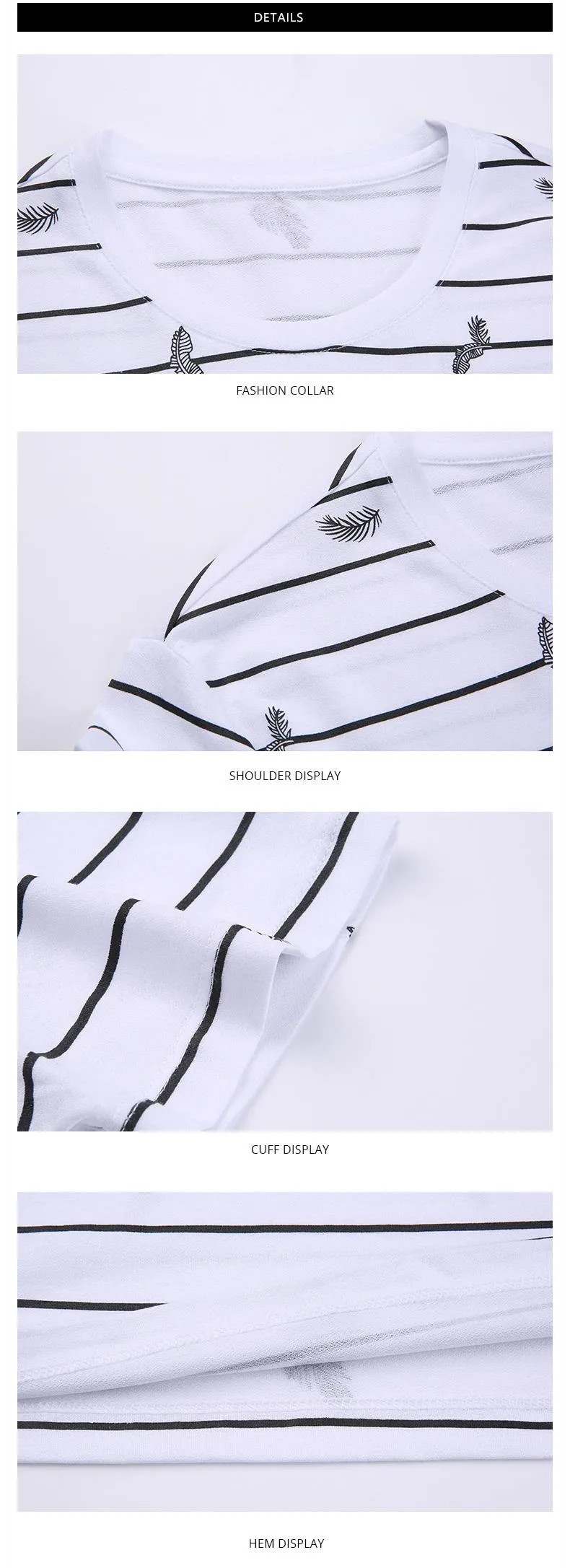 2019 New Fashion Brand T Shirts Mens O Neck Striped Summer Tops  Street Style Trends Print Short Sleeve Tshirts Men Clothing