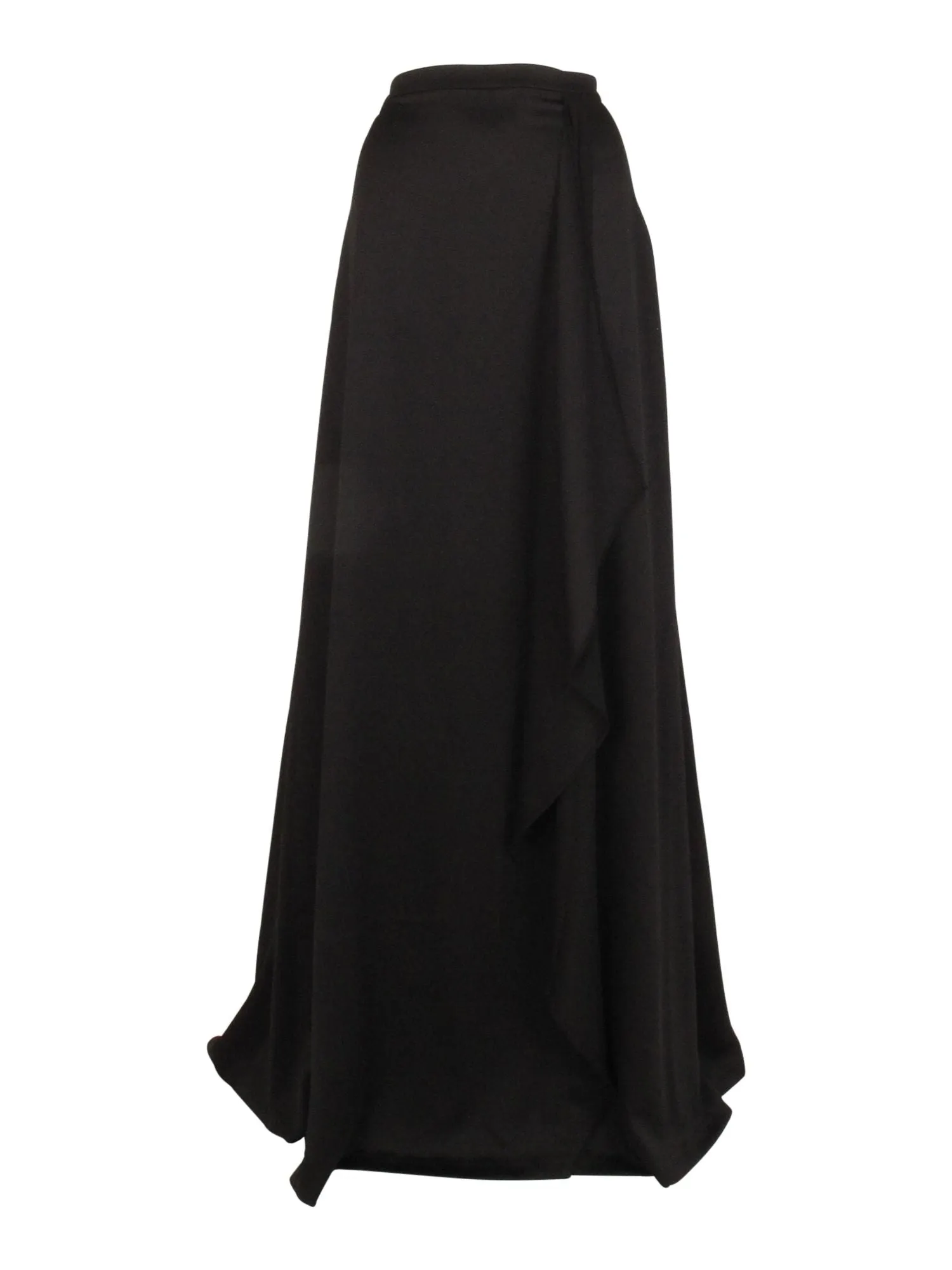 ADRIANNA PAPELL Womens Stretch Ruffled Full-Length Evening A-Line Skirt