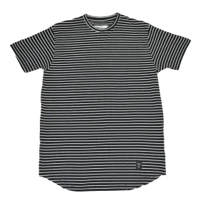 Akomplice - White Striped Moan SC Men's Tee, Black