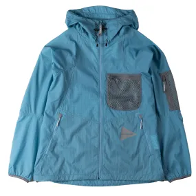 And Wander Breath Rip Hoodie Light Blue