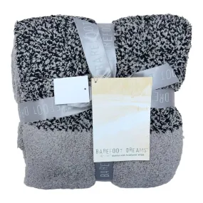 Barefoot Dreams Luxe Heathers Striped Throw Blanket