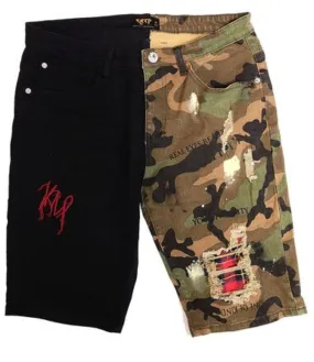 Bistre Premium Washed Denim Short Pants