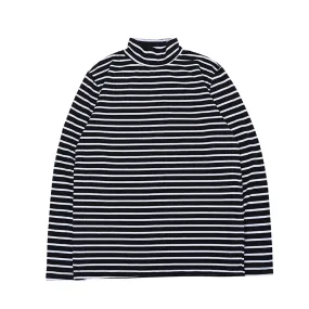 Black White Striped Long Sleeve T-Shirt