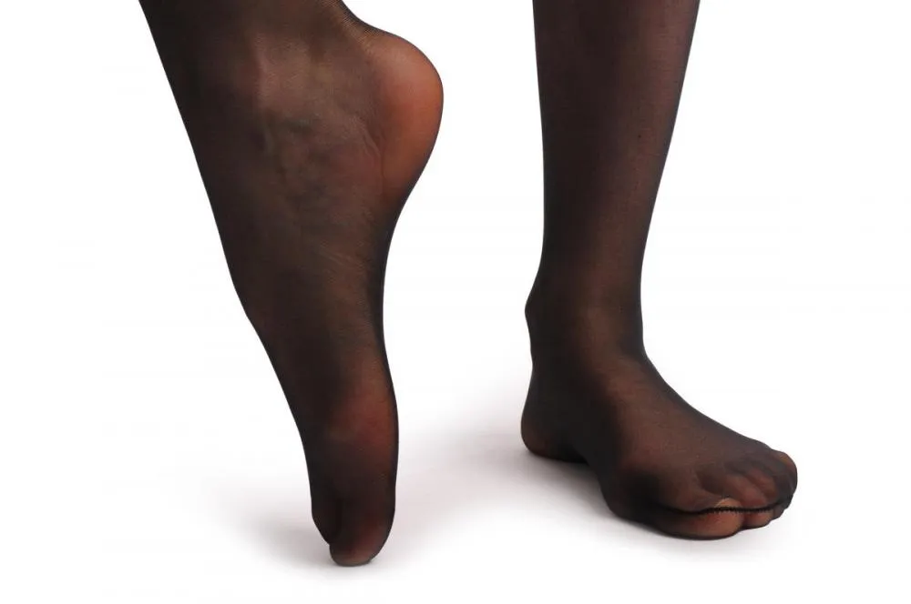 Black With Striped Top & Matching White Mesh Silicon Garter