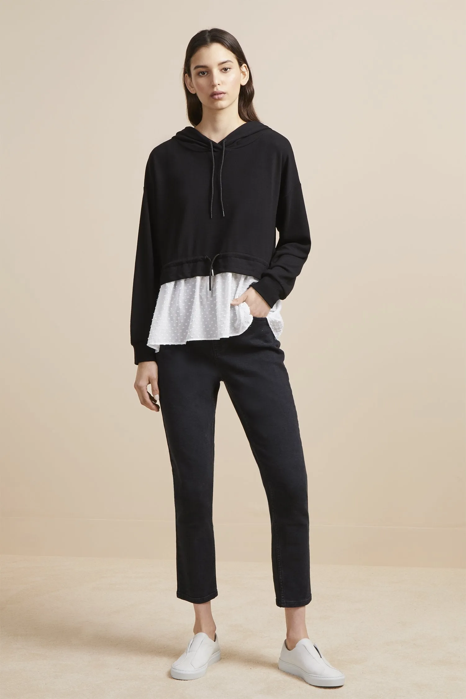 Cantin Double Face Jersey Hooded Top