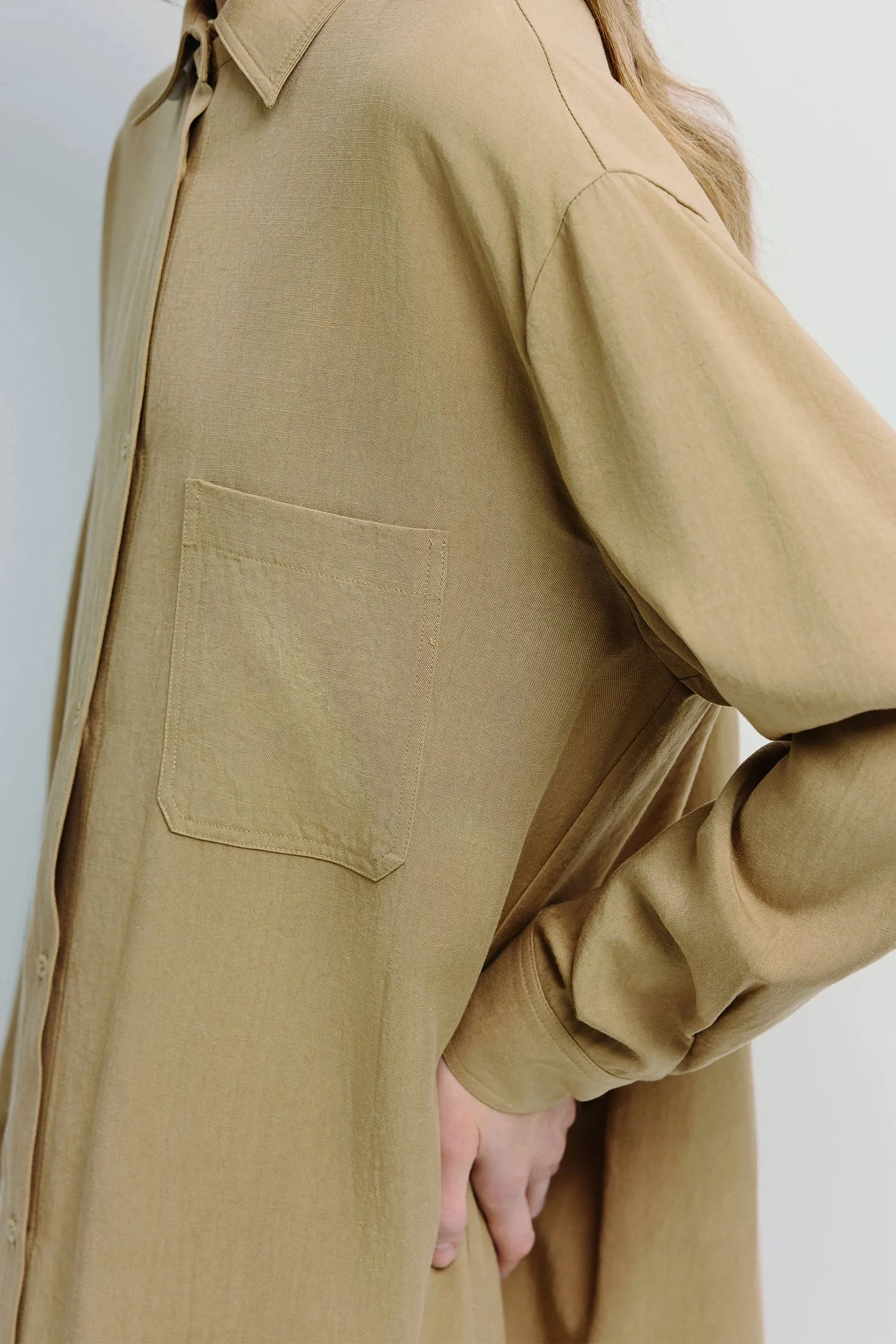 Carel Oversized Shirt Dress