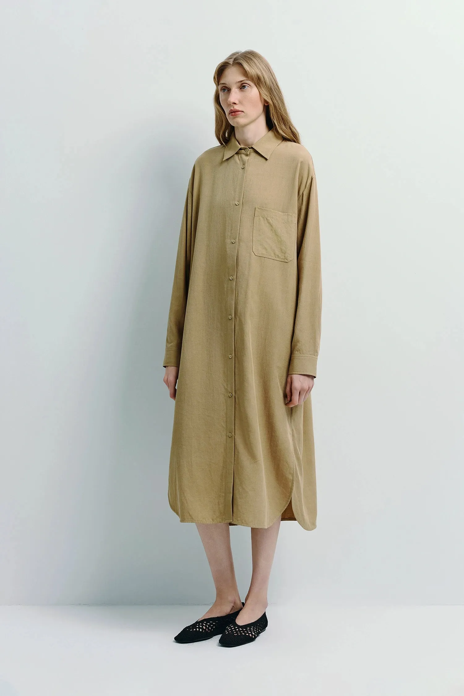 Carel Oversized Shirt Dress