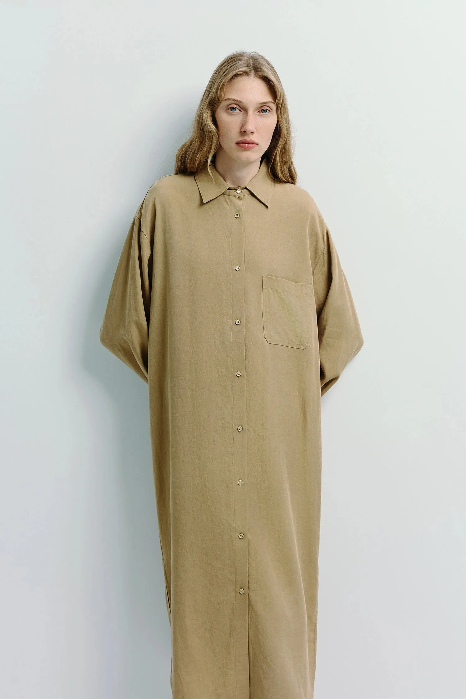 Carel Oversized Shirt Dress