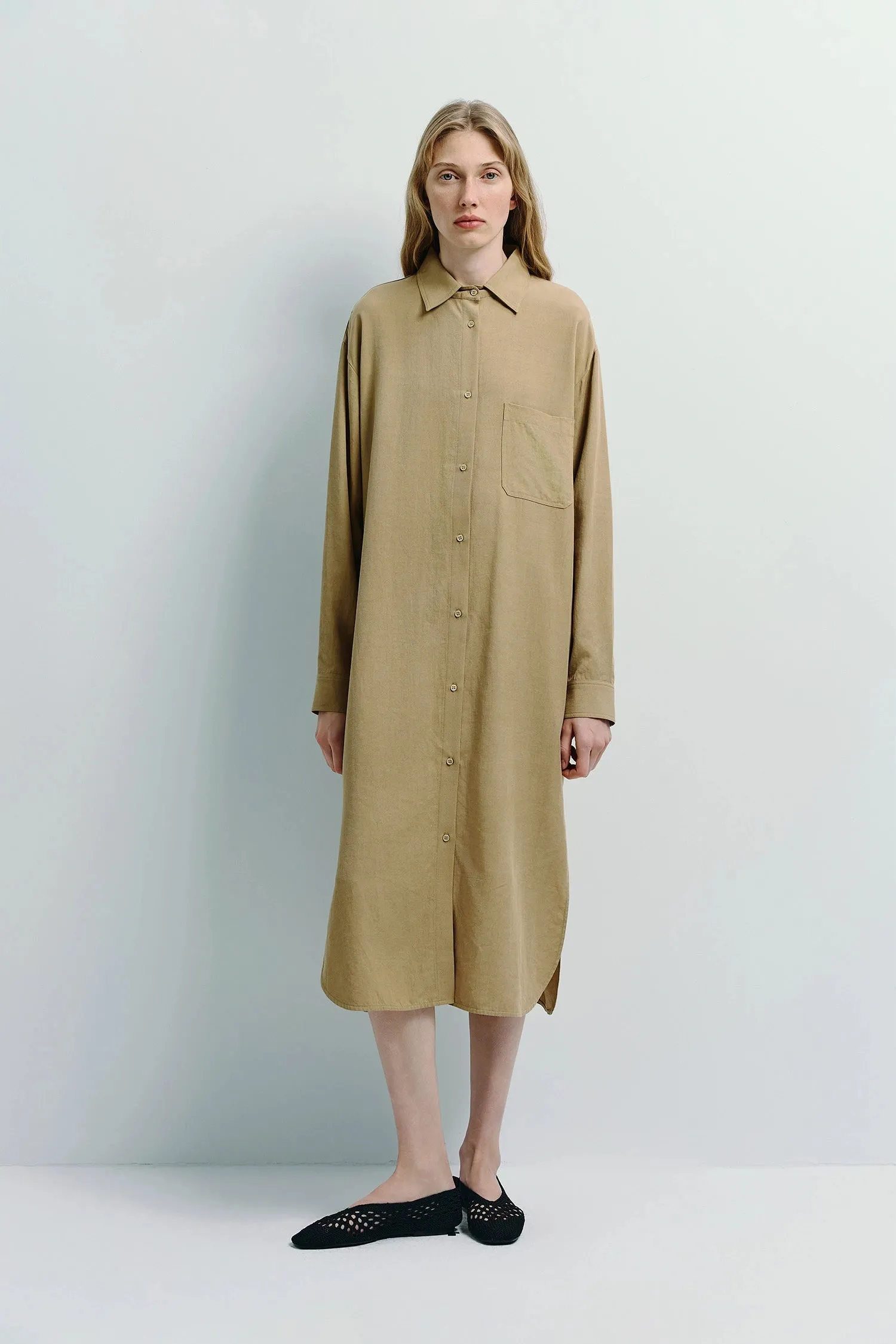 Carel Oversized Shirt Dress