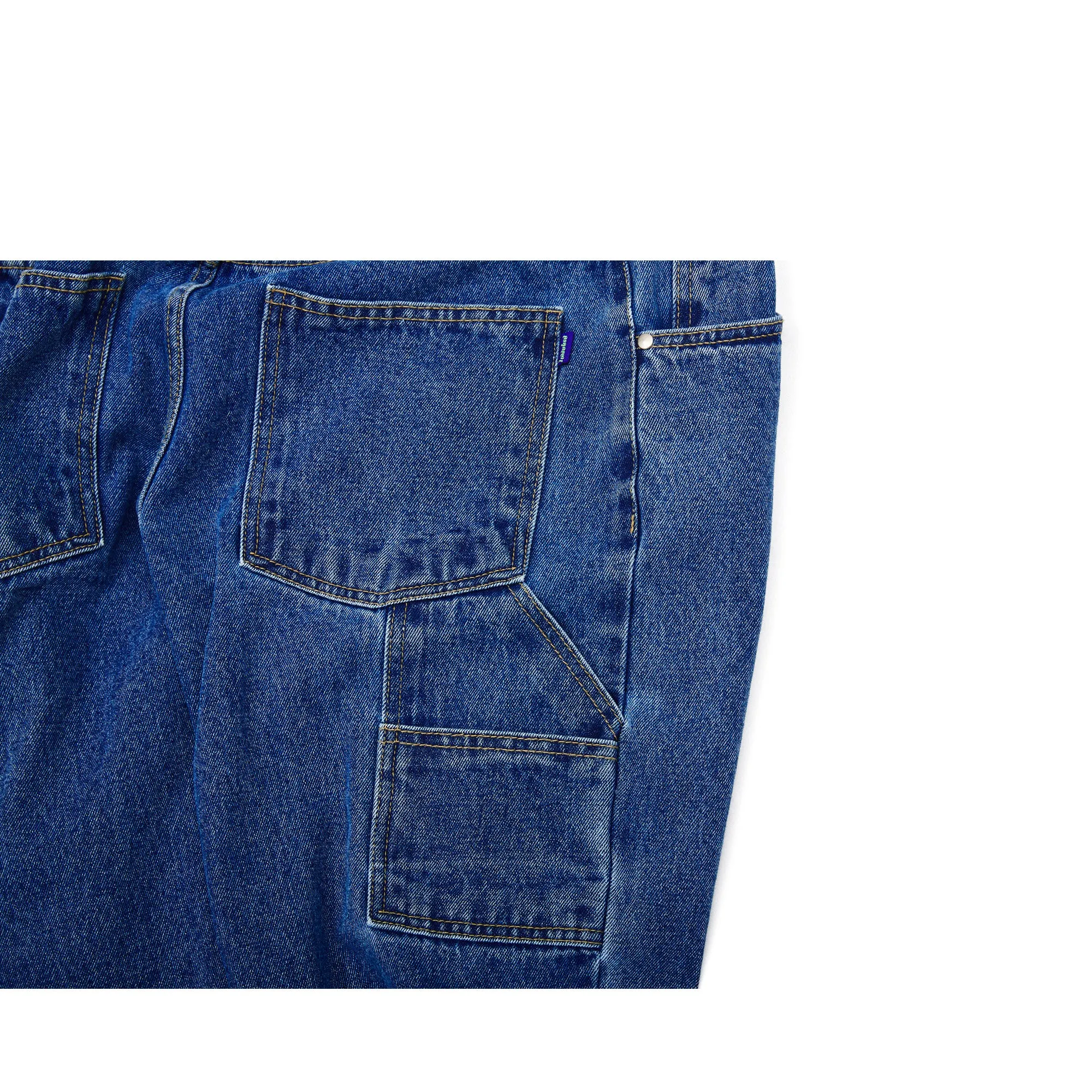 CARPENTER LOOSEFIT DENIM PANTS DEEPBLUE