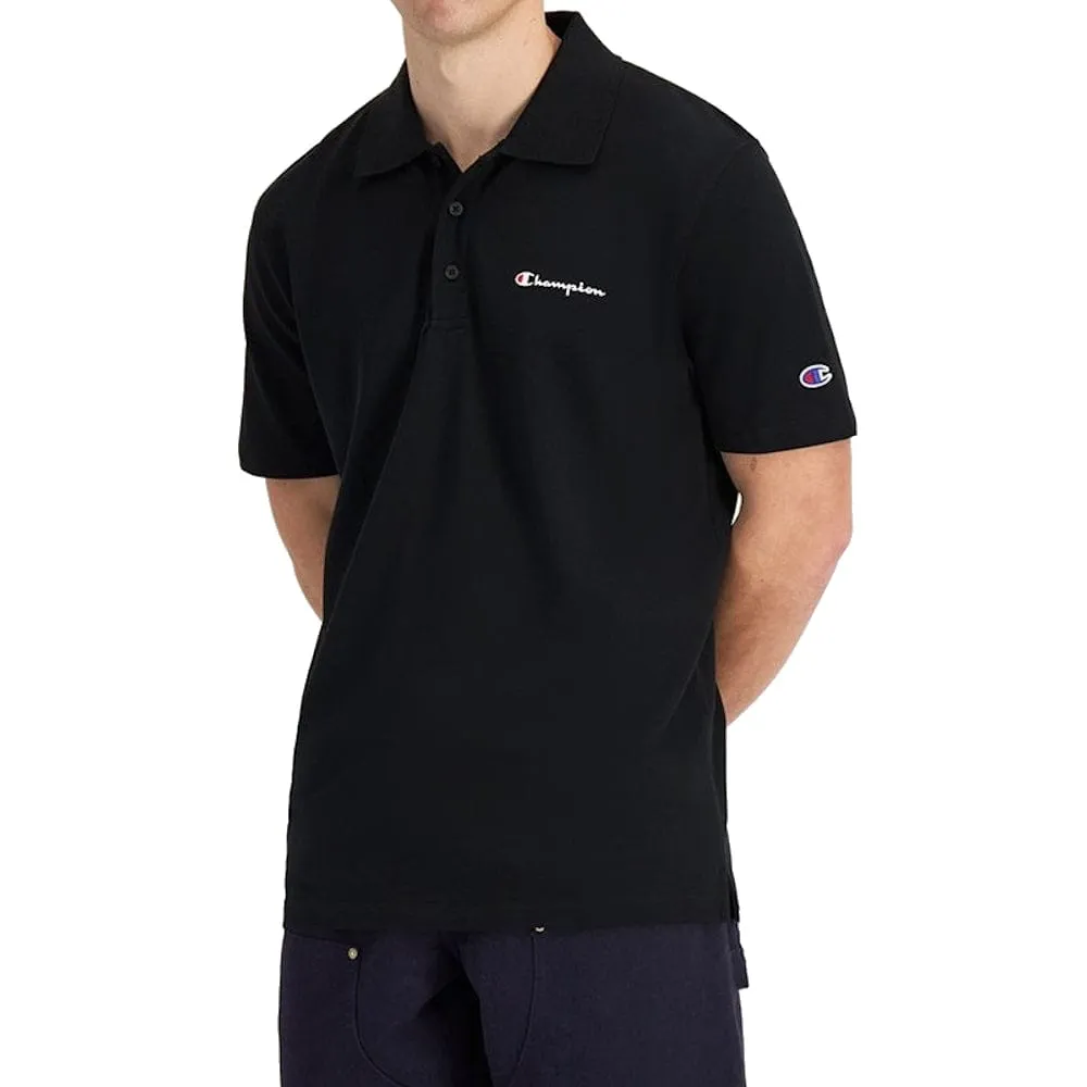 Champion Pique Polo Shirt - Black