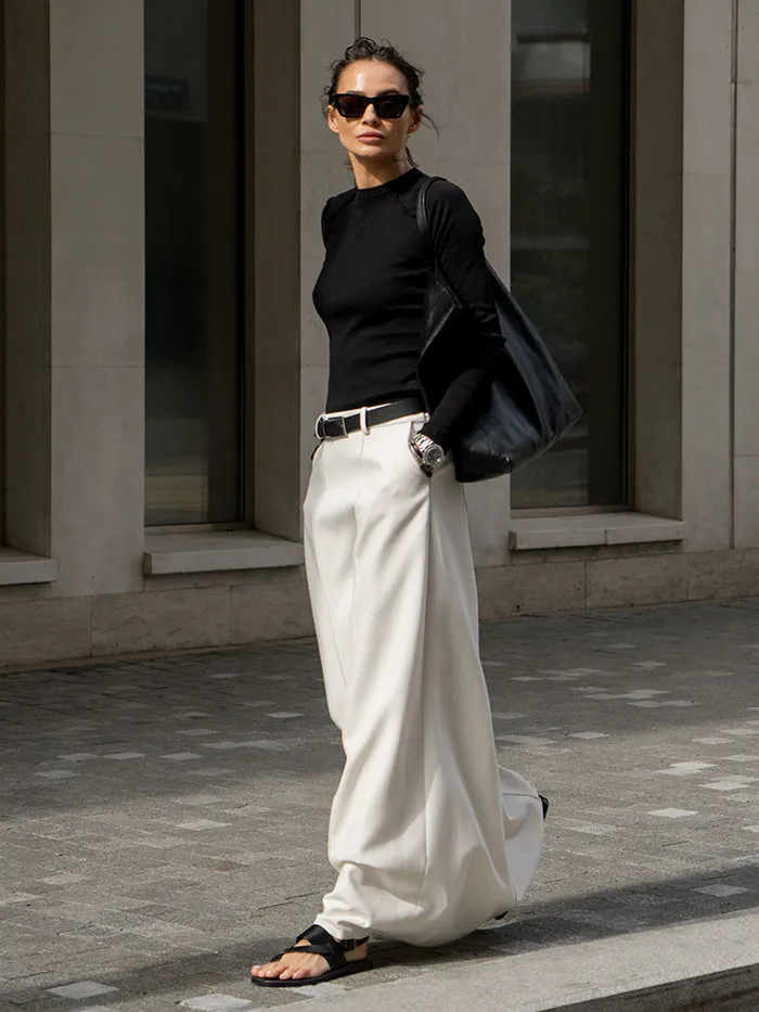 Chicmy-Stylish H-Line Solid Color Skirts Bottoms