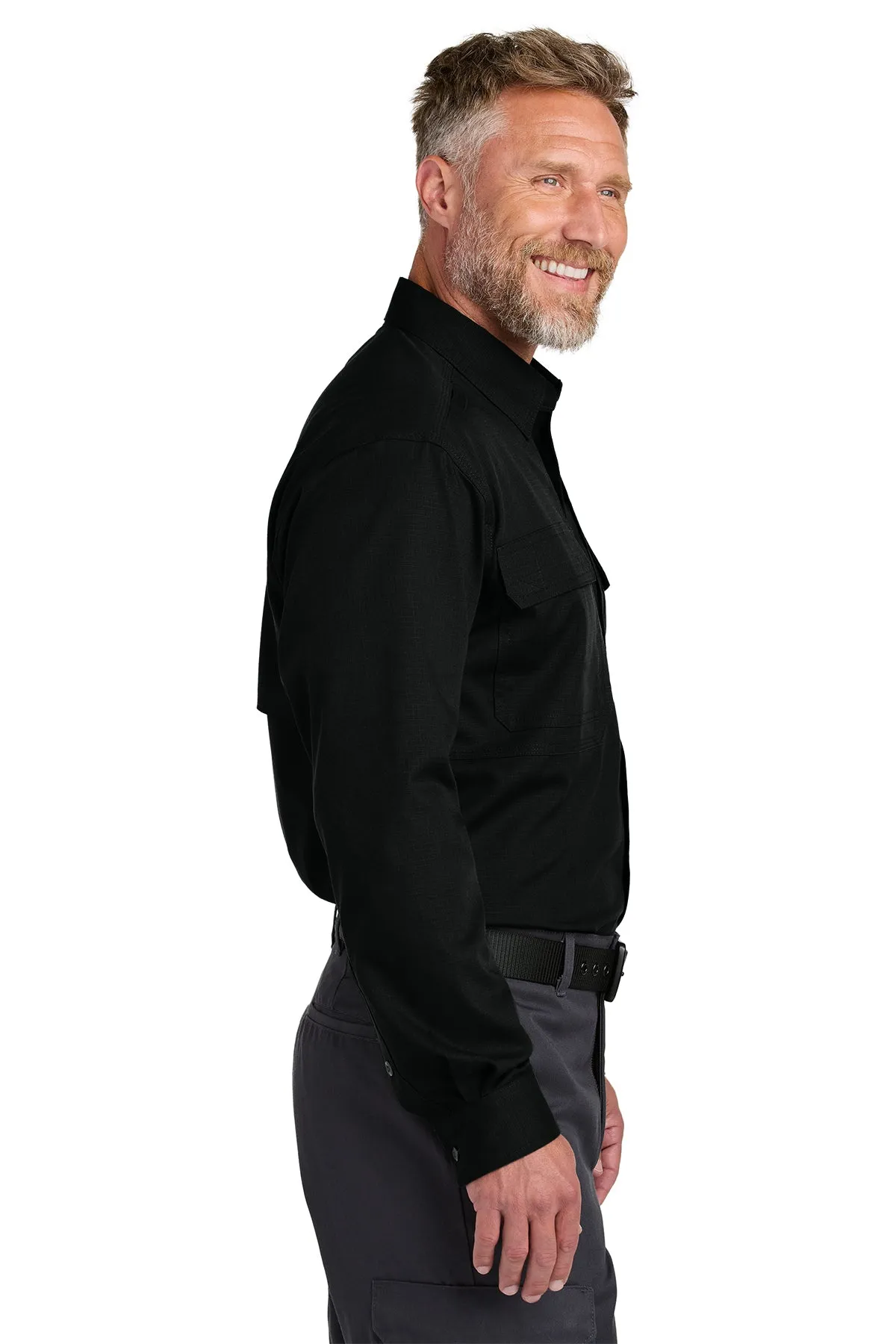 CornerStone Long Sleeve Select Tactical Custom Shirts, Black