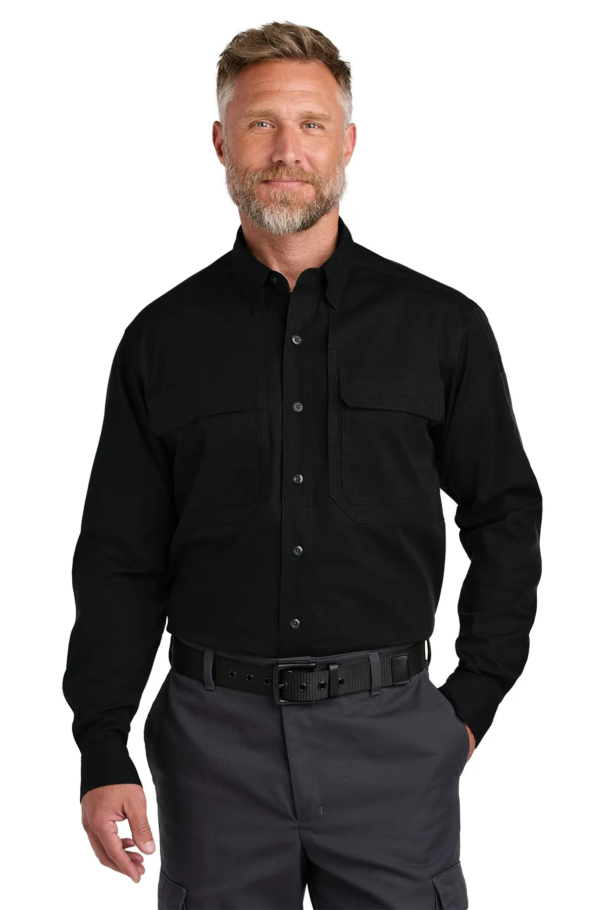 CornerStone Long Sleeve Select Tactical Custom Shirts, Black