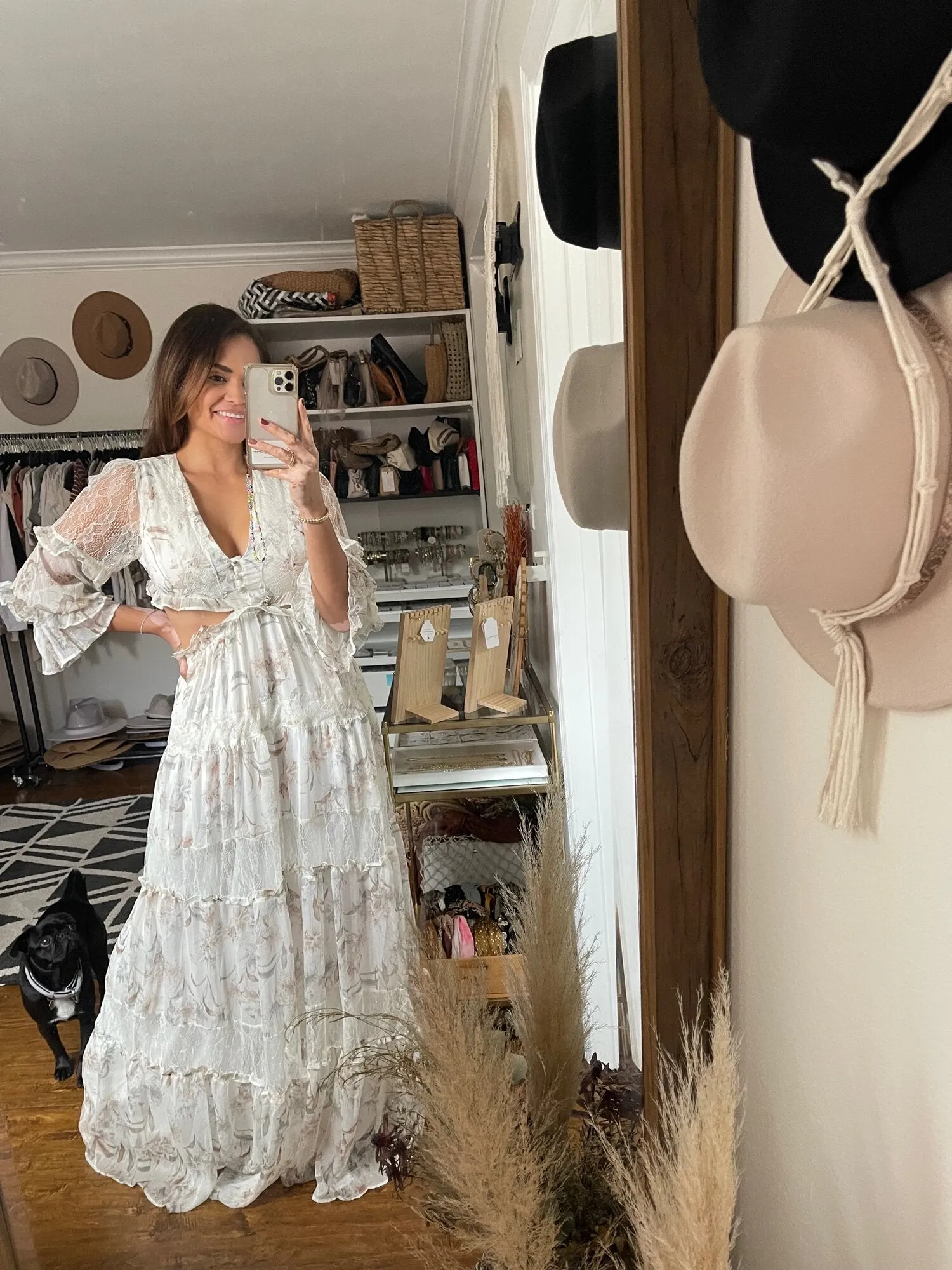 Day Dream Long Sleeve Lace Maxi Dress