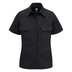 Dickies Women's FS94 Tactical Short Sleeve Button-Up Shirt - FLEX Panels, Mesh Ventilation, Ripstop Fabric, Secure Pockets, Professional Fit | Sizes XS-2XL