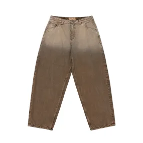 Dime Classic Baggy Denim Pants - Dipped Sandblasted Brown