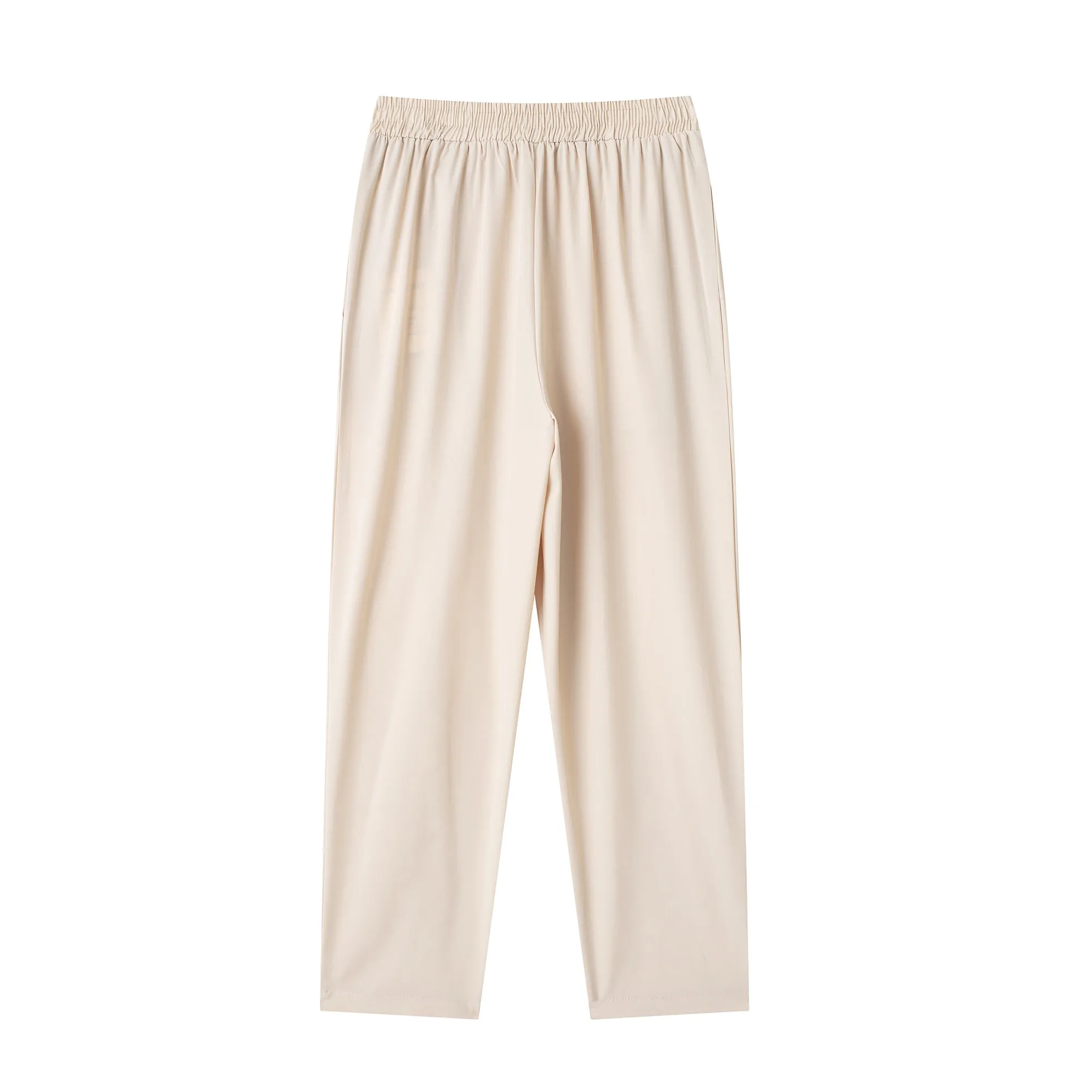 Drawstring Waist Low Rise Cropped Joggers
