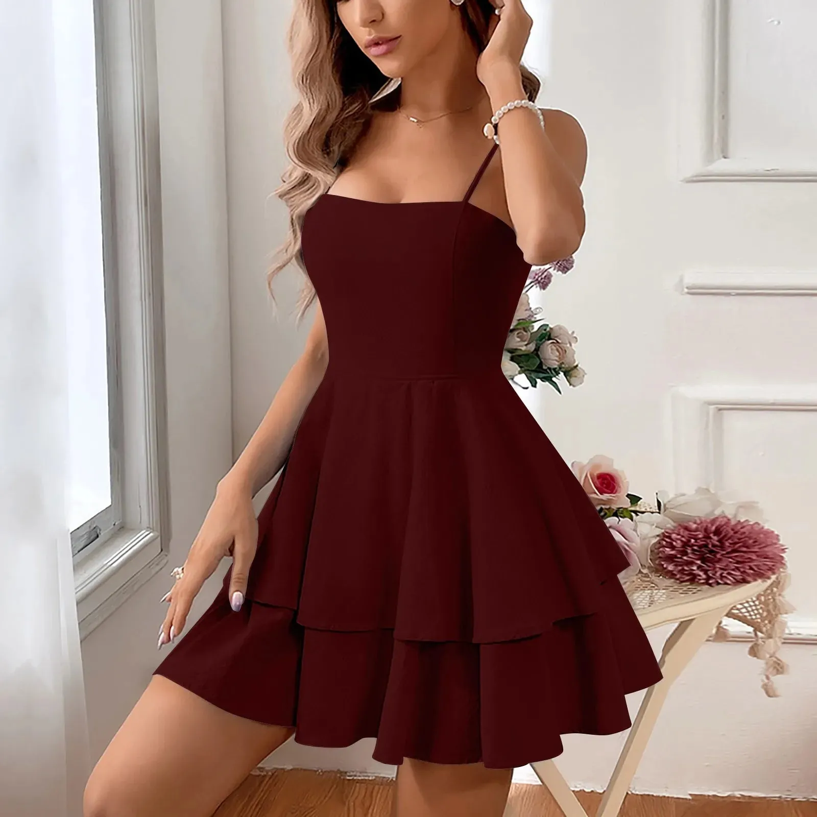 Dresses for Women American Hot Sweetheart Short Dress Sexy Party