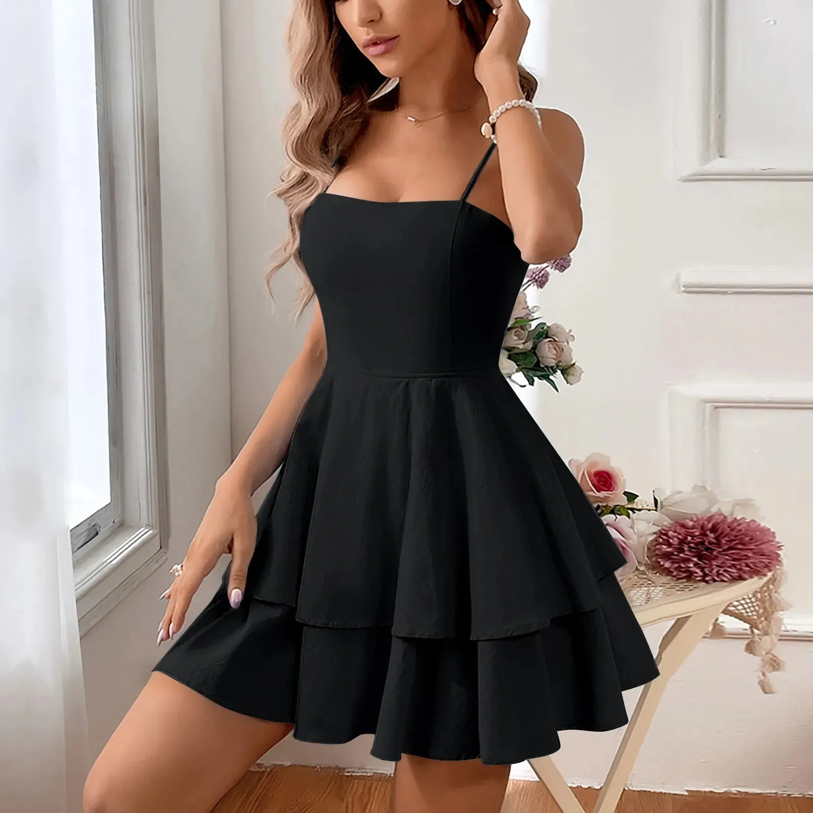 Dresses for Women American Hot Sweetheart Short Dress Sexy Party