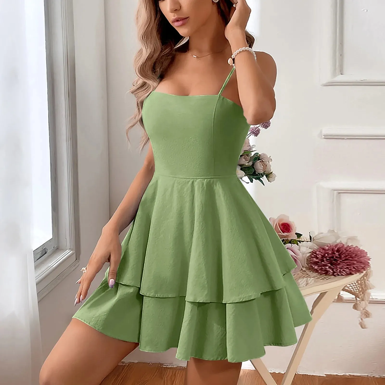 Dresses for Women American Hot Sweetheart Short Dress Sexy Party