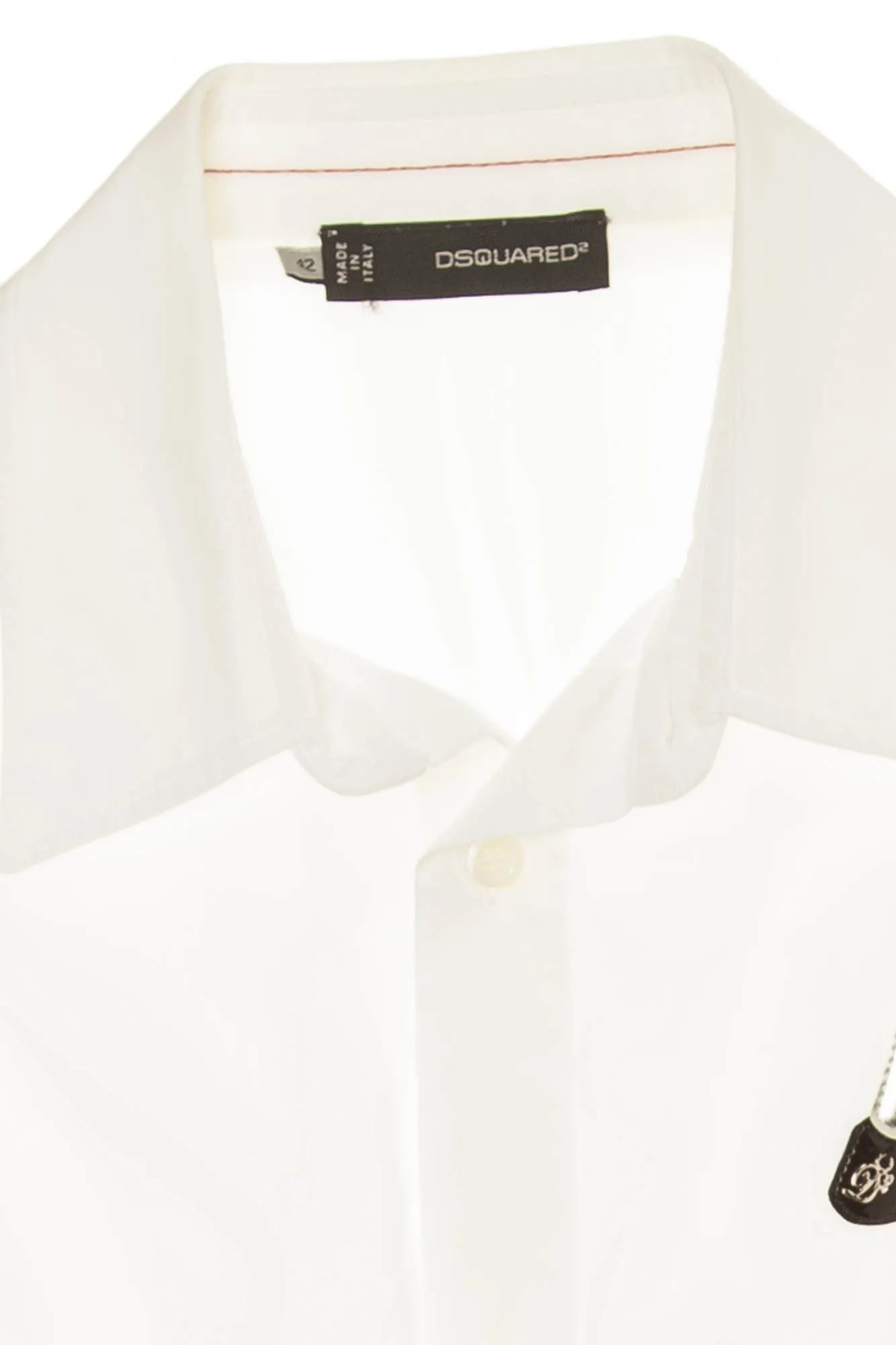 Dsquared2 - White Long Sleeve Button Up with Lipstick - 42