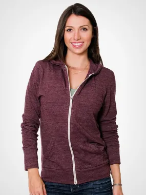 Eco-Heather Zip Hoodie