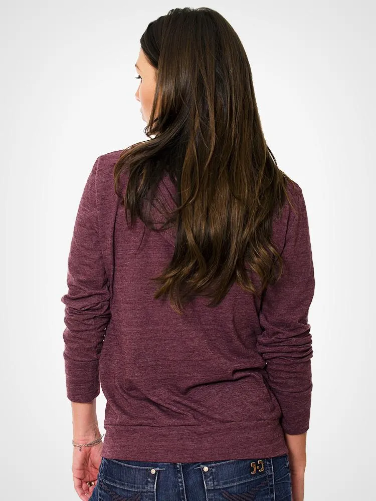Eco-Heather Zip Hoodie