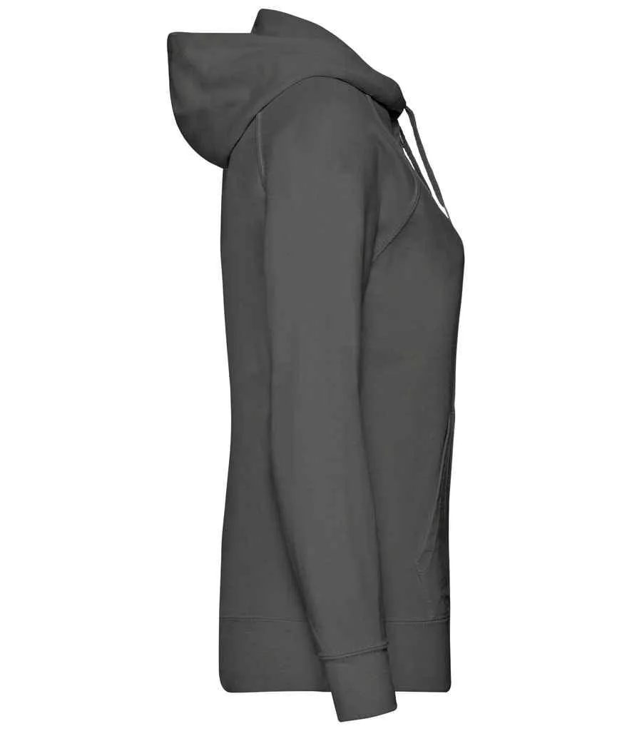 Fruit of the Loom Lady Fit Lightweight Zip Hooded Sweatshirt