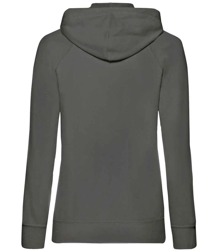 Fruit of the Loom Lady Fit Lightweight Zip Hooded Sweatshirt