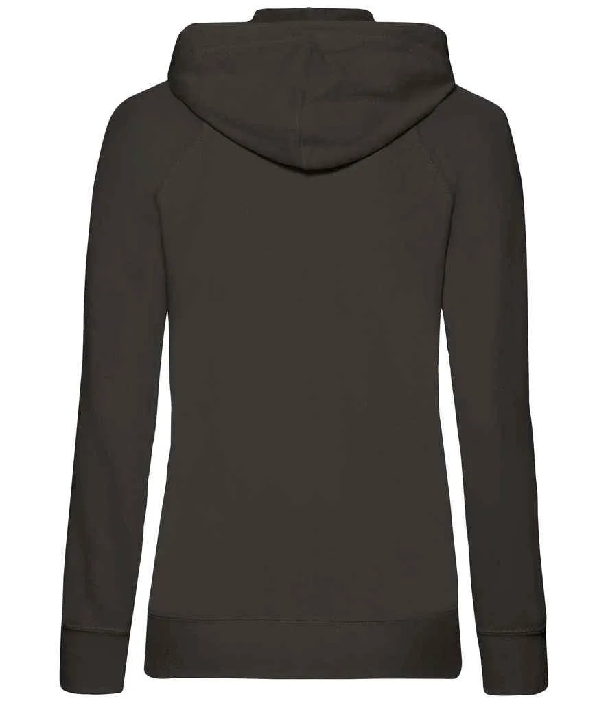 Fruit of the Loom Lady Fit Lightweight Zip Hooded Sweatshirt
