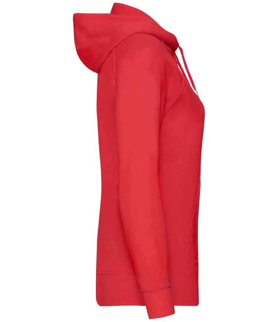 Fruit of the Loom Lady Fit Lightweight Zip Hooded Sweatshirt