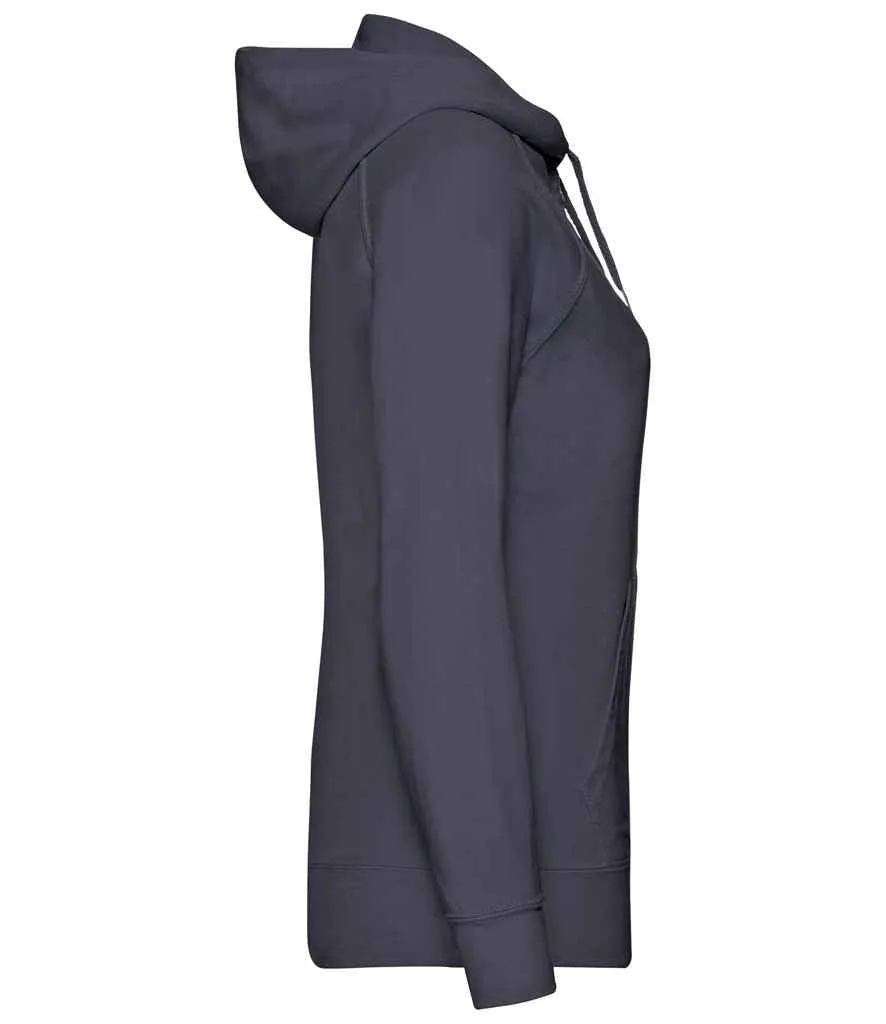 Fruit of the Loom Lady Fit Lightweight Zip Hooded Sweatshirt