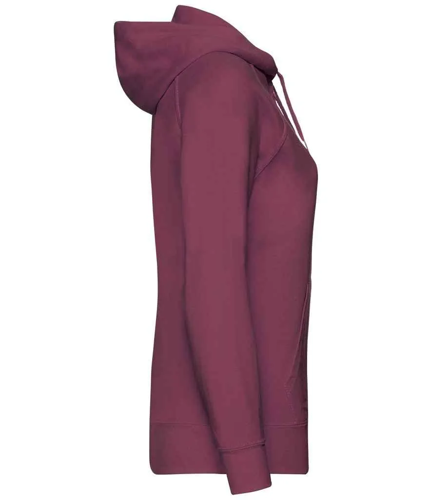 Fruit of the Loom Lady Fit Lightweight Zip Hooded Sweatshirt