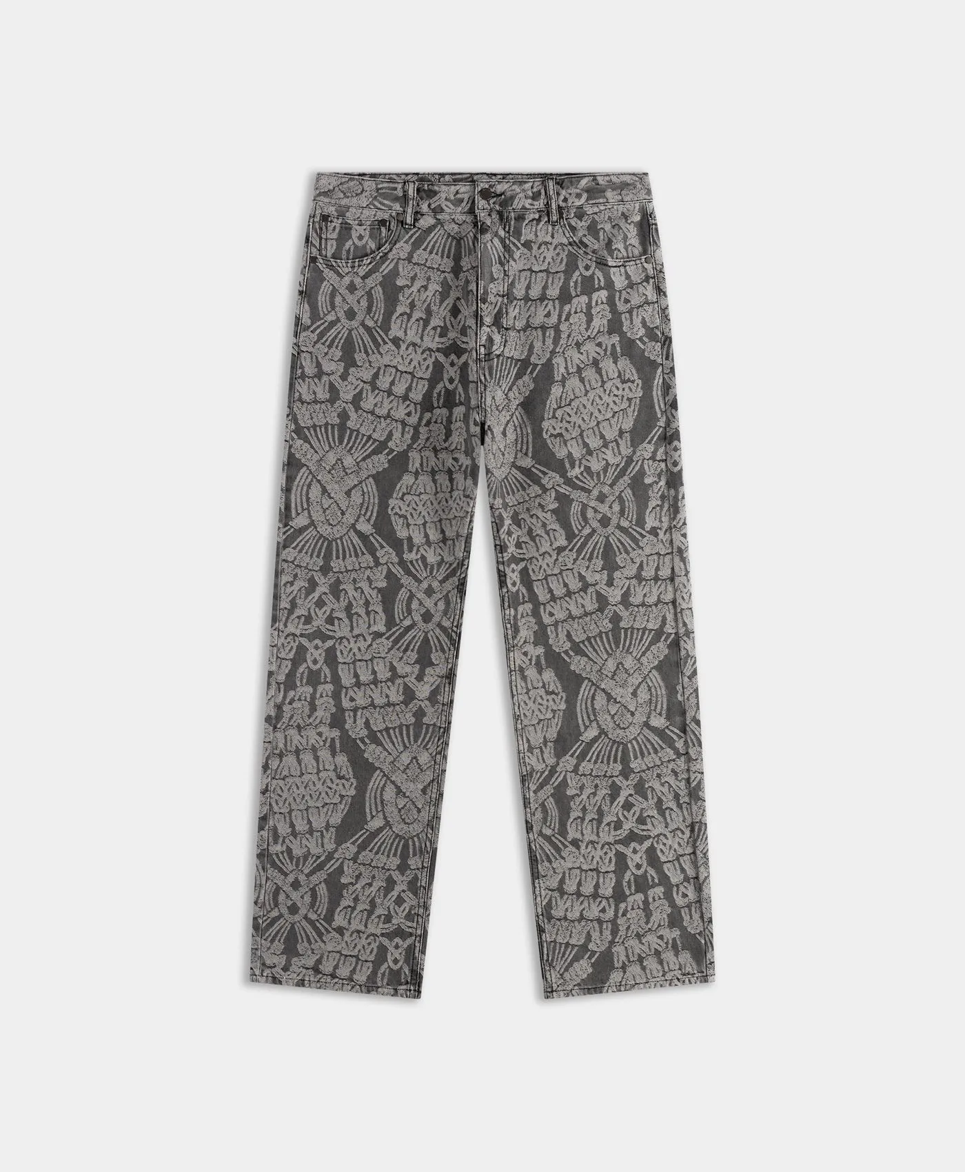 Grey Macrame Amba Jeans