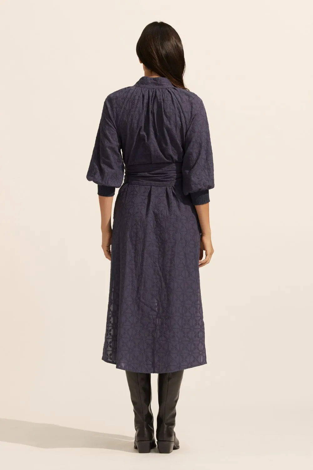 halcyon dress - indigo