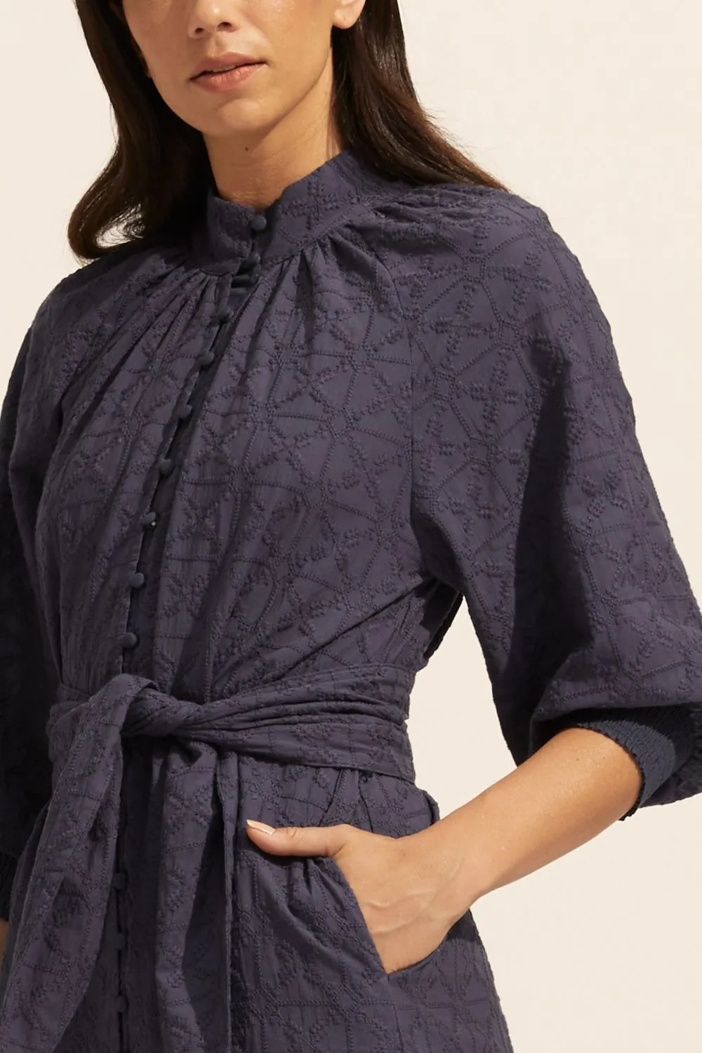 halcyon dress - indigo
