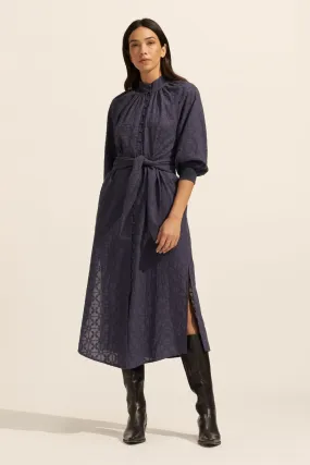 halcyon dress - indigo