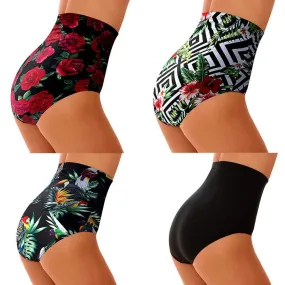 High Waisted Bikini Swim Shorts
