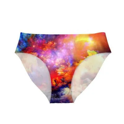High Waisted Galaxy Booty Shorts