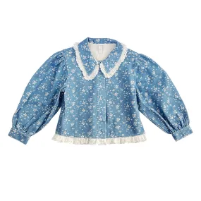 Jacket Aurelia Floral Blue Denim