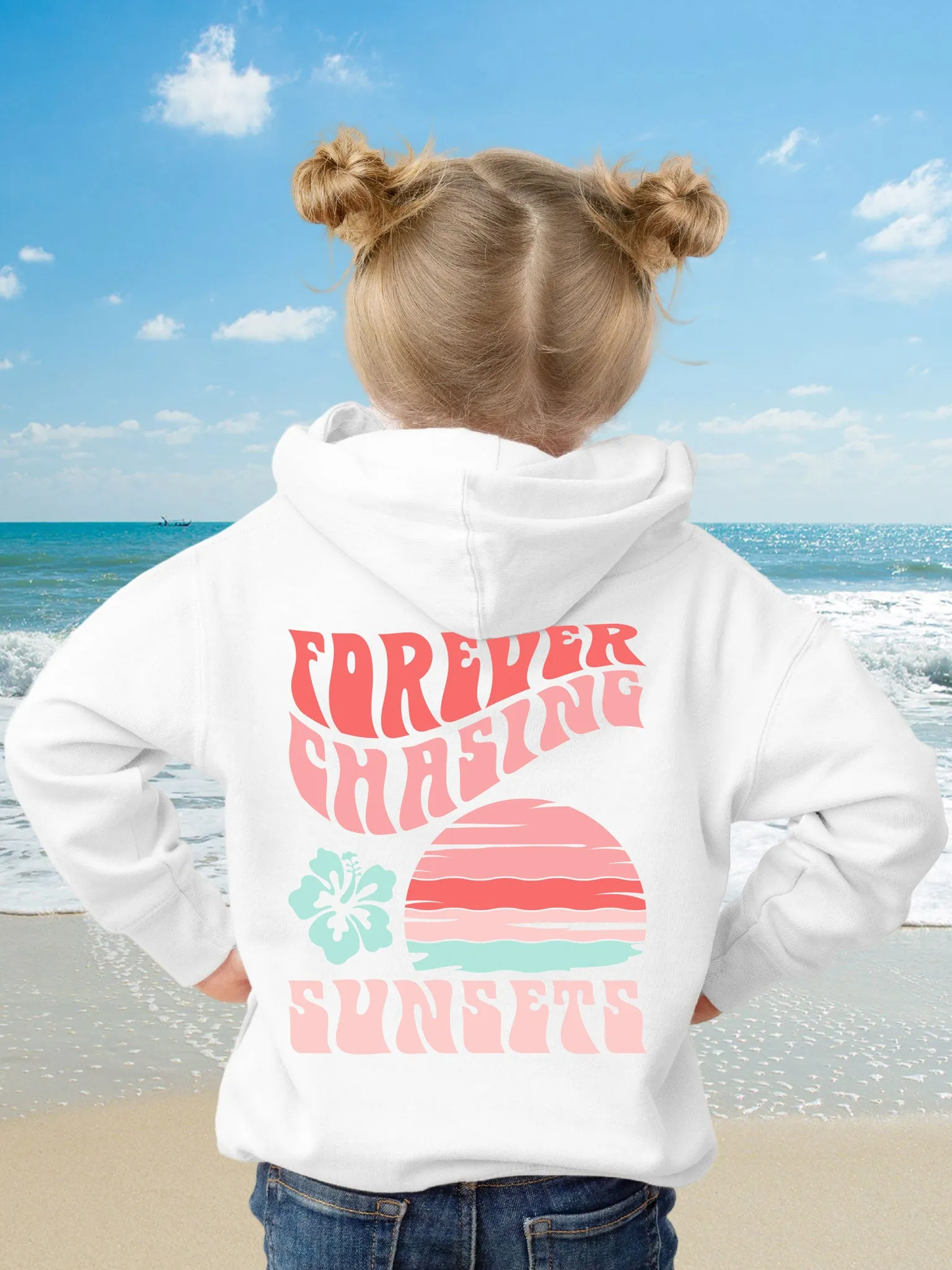 Kids Forever Chasing Sunsets Hoodie - New!