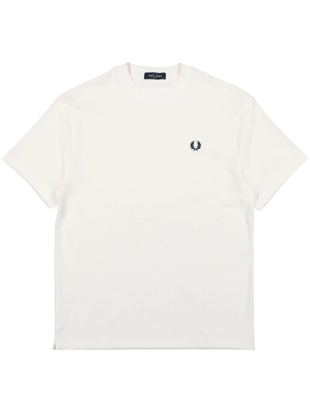 logo-embroidered towelling T-Shirt