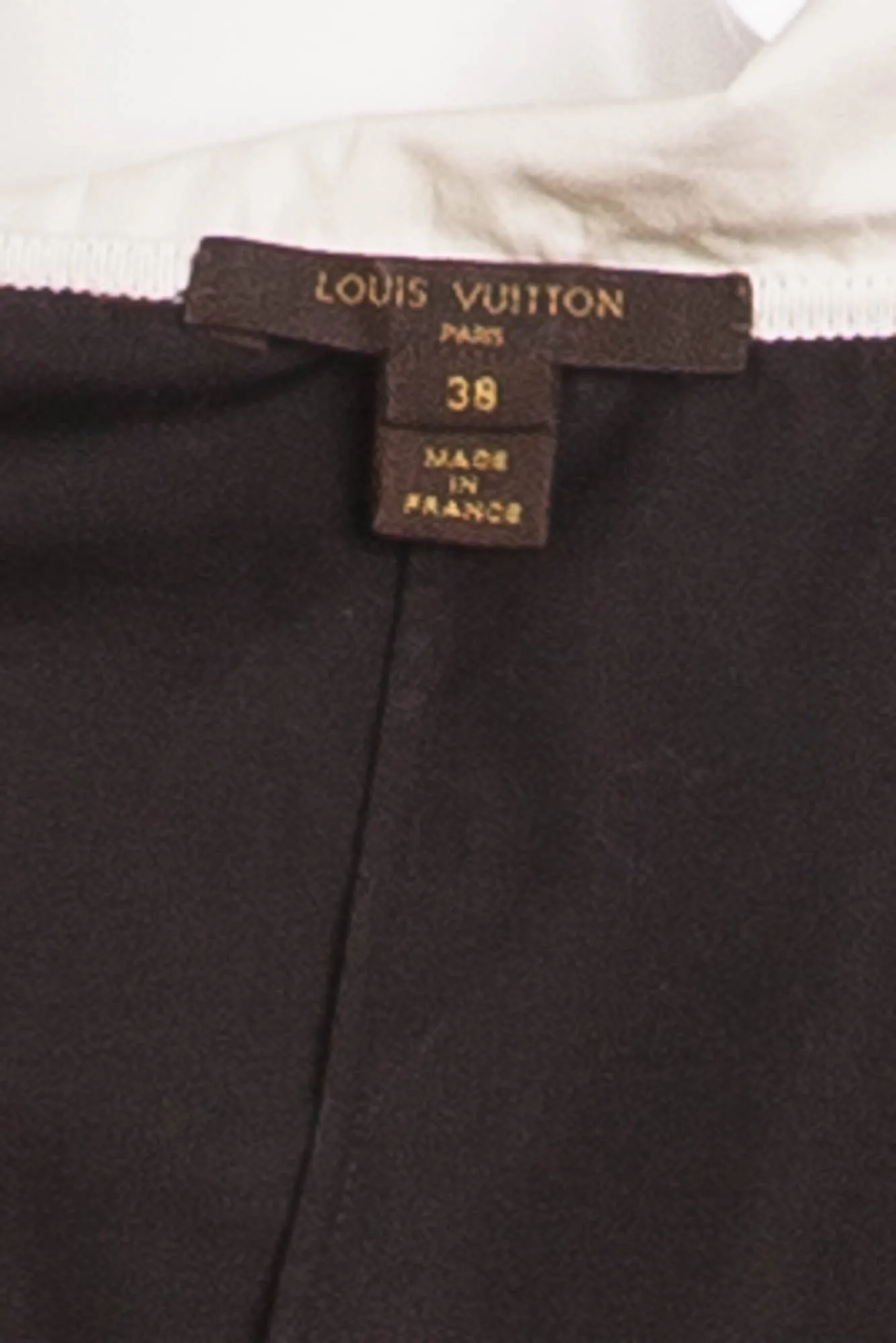 Louis Vuitton - Editorial, 3/4 Sleeve Black/White Collar Button Up - FR 38