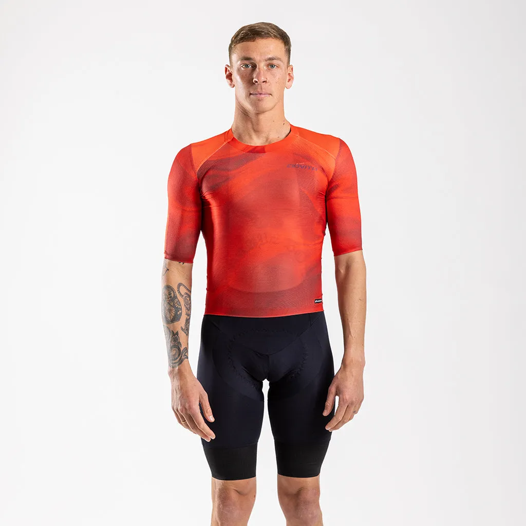 Men's Aeolis Zipperless Pro Fit Jersey (Red Swirl)
