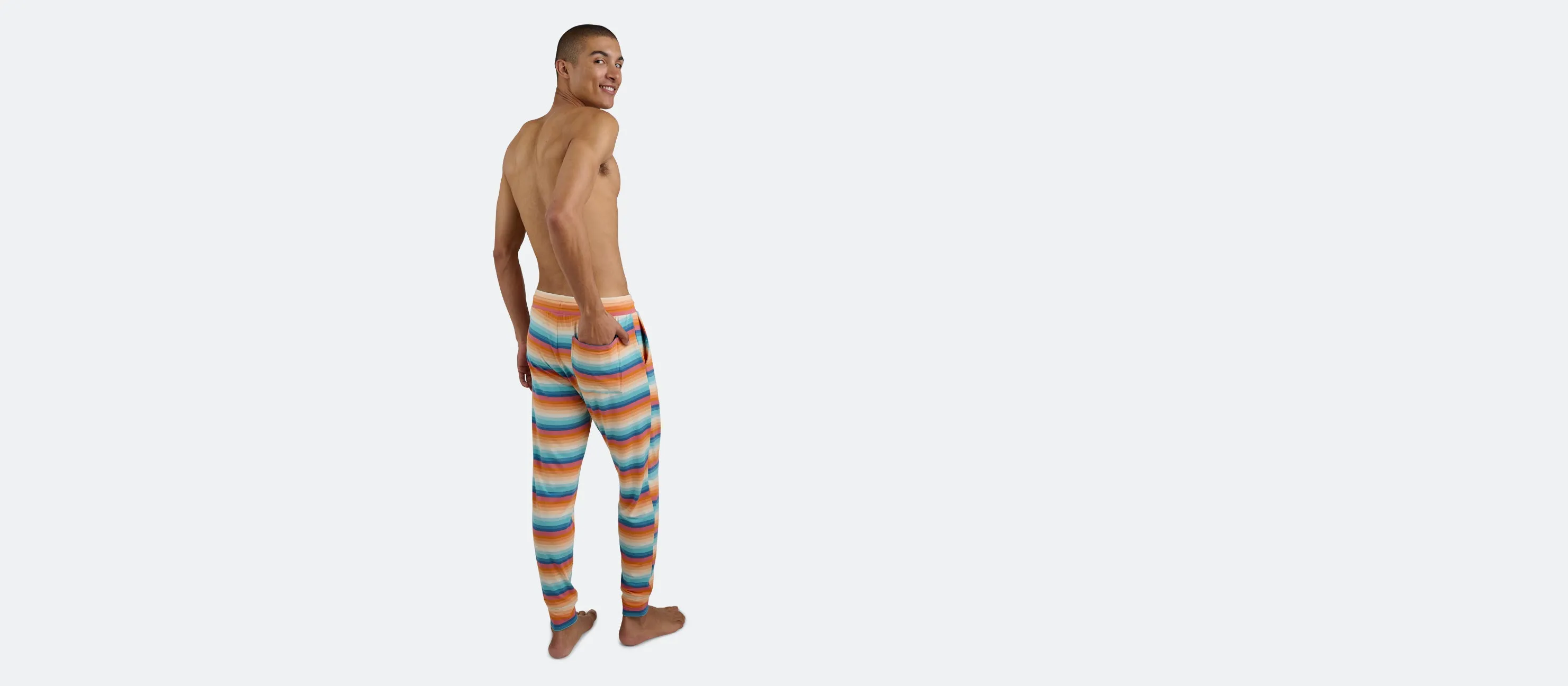 Men's Modal Jogger | Pool Stripes