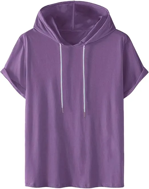 Men's Short Sleeve Gym Hoodie