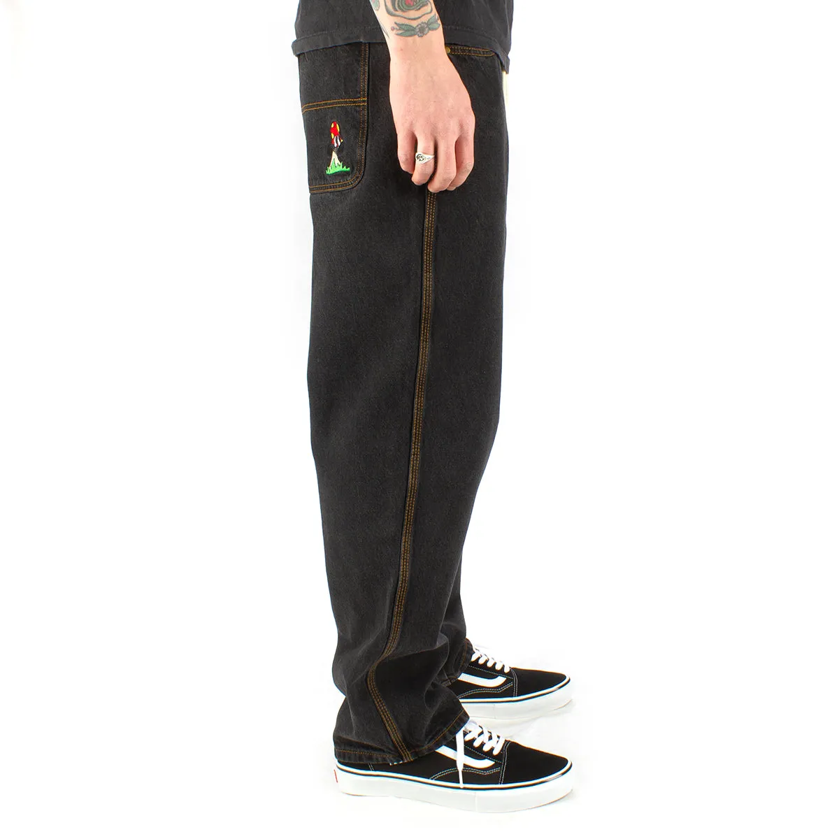 Mushroom Denim Pants