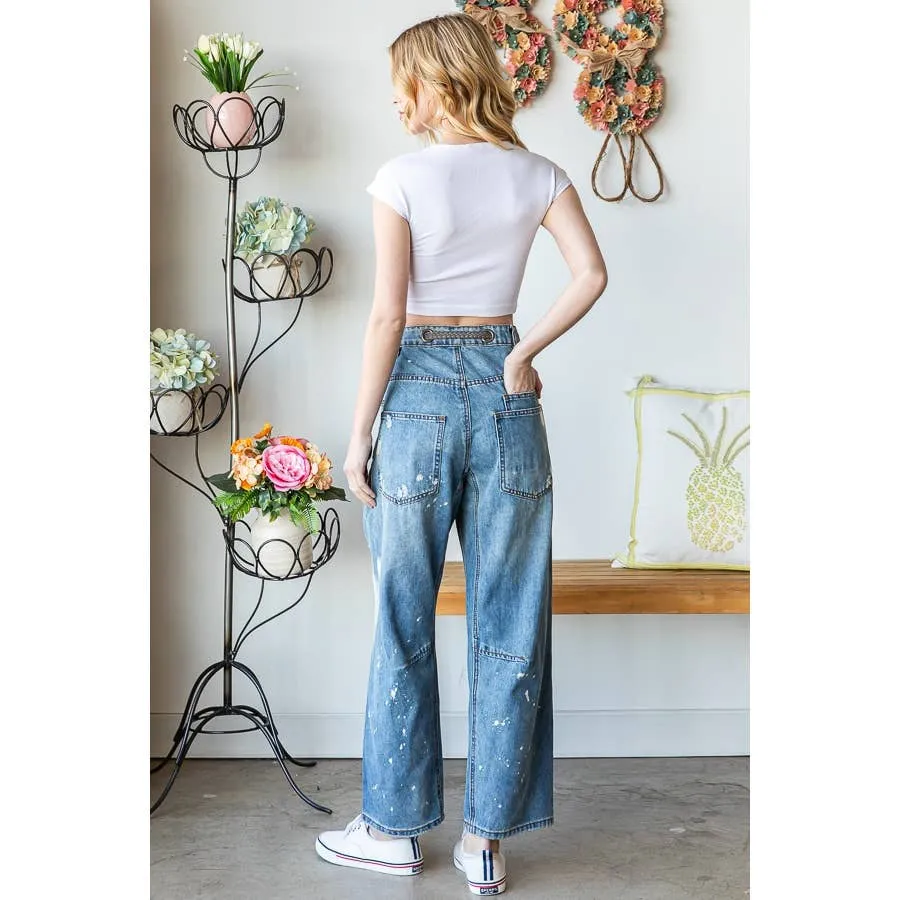 Oli & Hali washed drawstring denim pants